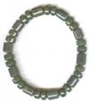 Moss Agate Barrel Bracelet